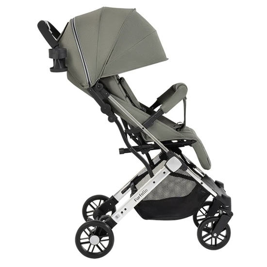 Коляска прогулочная Farfello Comfy Go Comfort Chrome Silver Green Chrome/Зелёный - 4